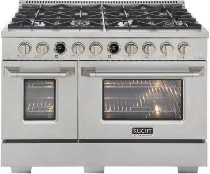 Kucht KX Series 48" Freestanding Dual Fuel Range KXP48-SS