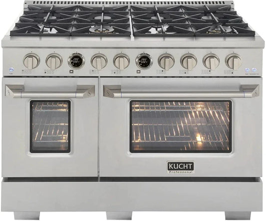 Kucht KX Series 48" Freestanding Dual Fuel Range KXP48-SS