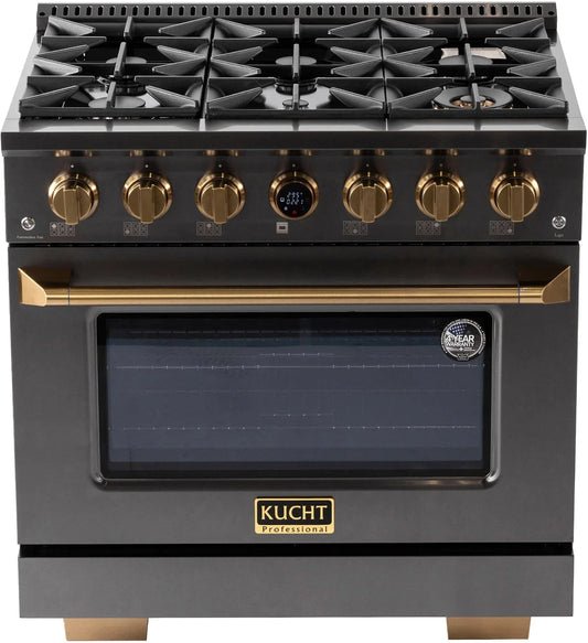 Kucht 36" Freestanding Dual Fuel Range  KXD36