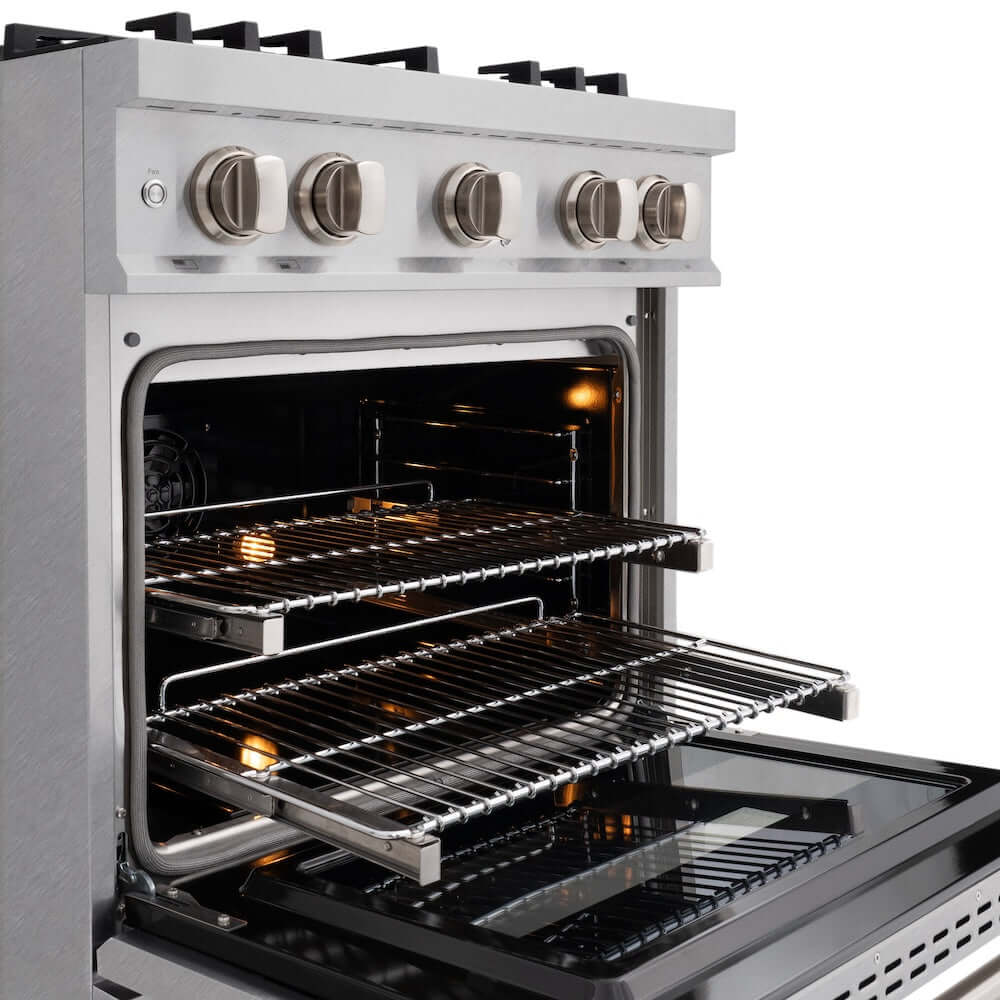 ZLINE 30" Select Gas Range Convection Gas Oven DuraSnow® Stainless Steel HGRS-30
