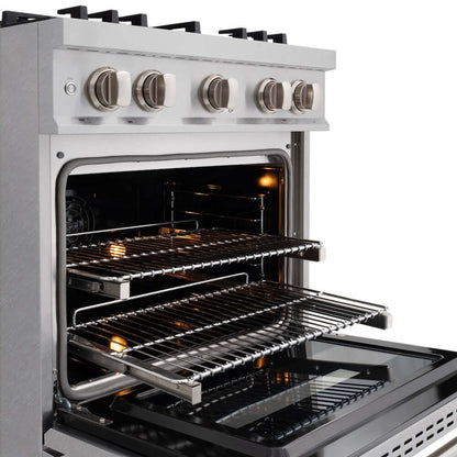 ZLINE 30" Select Gas Range Convection Gas Oven DuraSnow® Stainless Steel HGRS-30