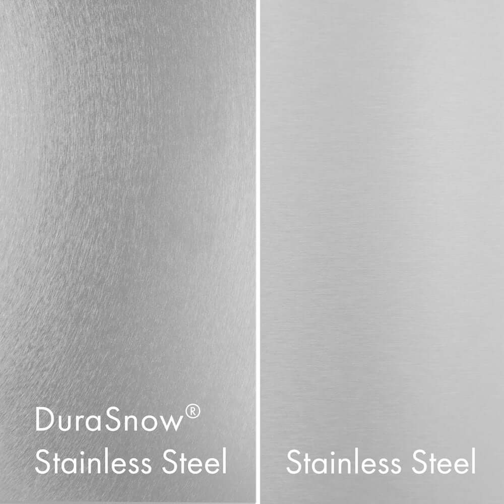 ZLINE 48" Dual Fuel Range, Gas Cooktop, Electric Convection Oven DuraSnow® Stainless Steel, Matte Black CDRSZ-48-MB