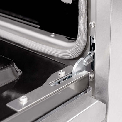 ZLINE 48"Classic Gas Range, Convection Gas Oven, DuraSnow® Stainless Steel, White Matte Door CGRS-WM-48
