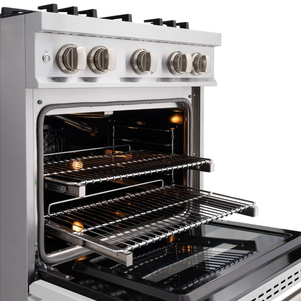 ZLINE 36"Classic Gas Range, Convection Gas Oven, Stainless Steel, White Matte Door CGR-WM-36