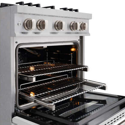 ZLINE 36"Classic Gas Range, Convection Gas Oven, DuraSnow® Stainless Steel, White Matte Door CGRS-WM-36