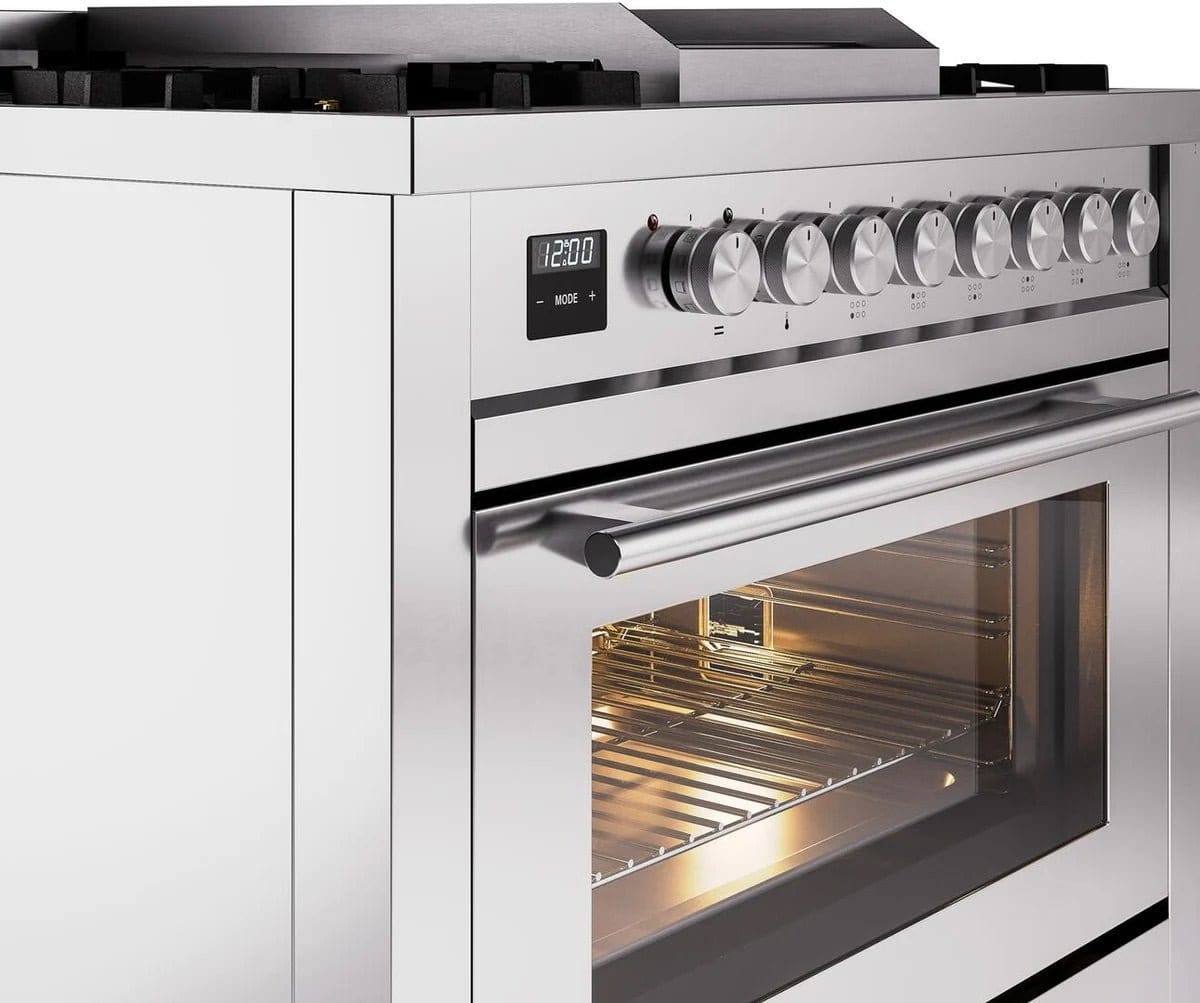 ILVE Professional Plus II 36" Dual Fuel Range Liquid Propane Stainless Steel UP36FWMPSSLP