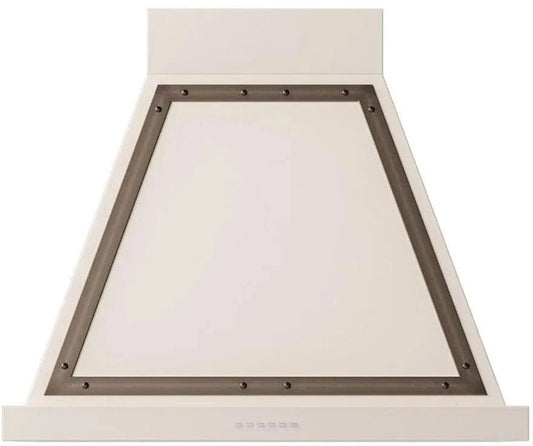 ILVE Nostalgie 30" Wall Mount Antique White, Bronze Trim Range Hood UANB30AWB