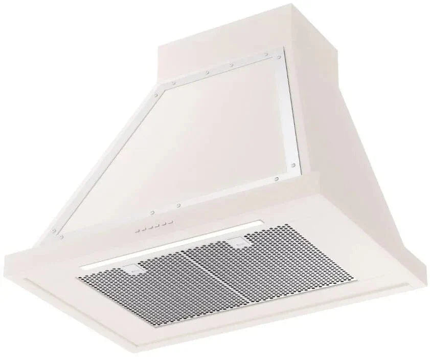 ILVE Nostalgie 30" Wall Mount Antique White , Chrome Trim Range Hood UANB30AWC