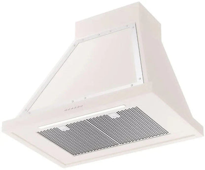 ILVE Nostalgie 30" Wall Mount Antique White , Chrome Trim Range Hood UANB30AWC