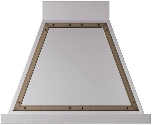 ILVE Nostalgie 30" Wall Mount Stainless Steel, Bronze Trim Range Hood UANB30SSB