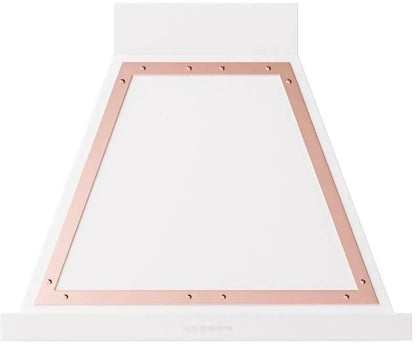ILVE Nostalgie 30" Wall Mount White, Copper Trim Range Hood UANB30WHP